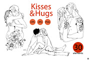 Kisses and hugs, a Person Illustration by Olillia (Thumbnail 3 of 6)