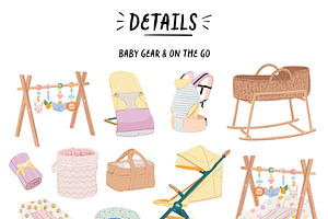 Baby Clipart: Newborn Essentials