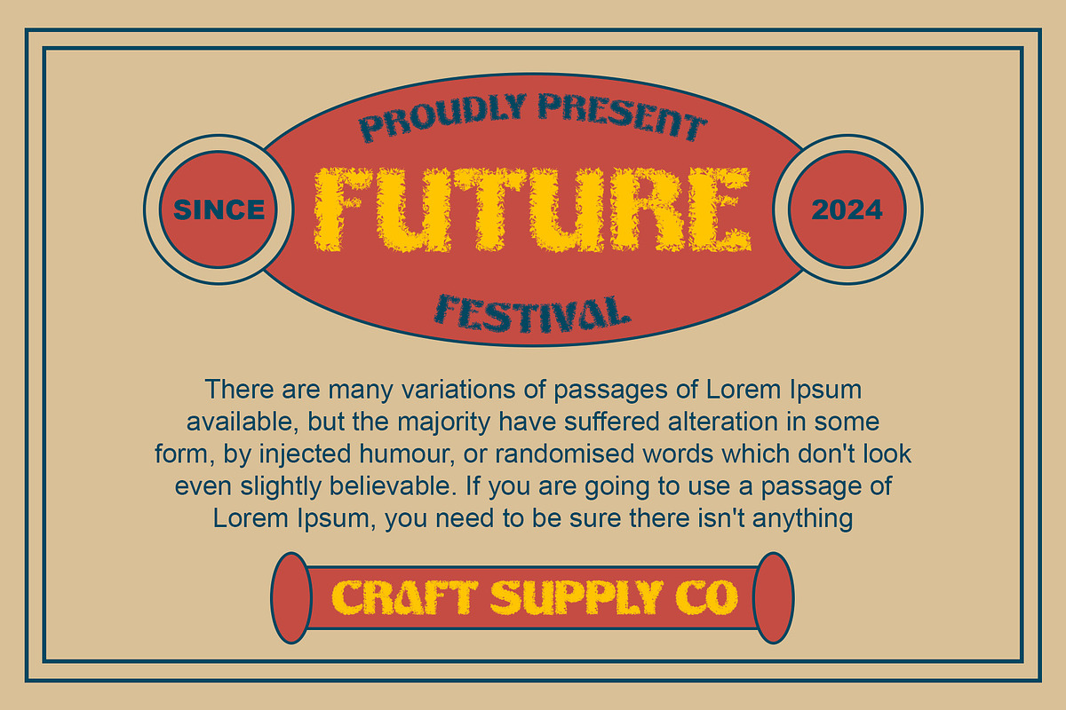 Arshine Unfocus, a Sans Serif Font by Craft Supply Co. (Photo 4 of 8)