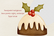 Christmas Geese - Clipart&Patterns, a Seasonal Illustration by Yevsikova_illustrations (Thumbnail 6 of 11)