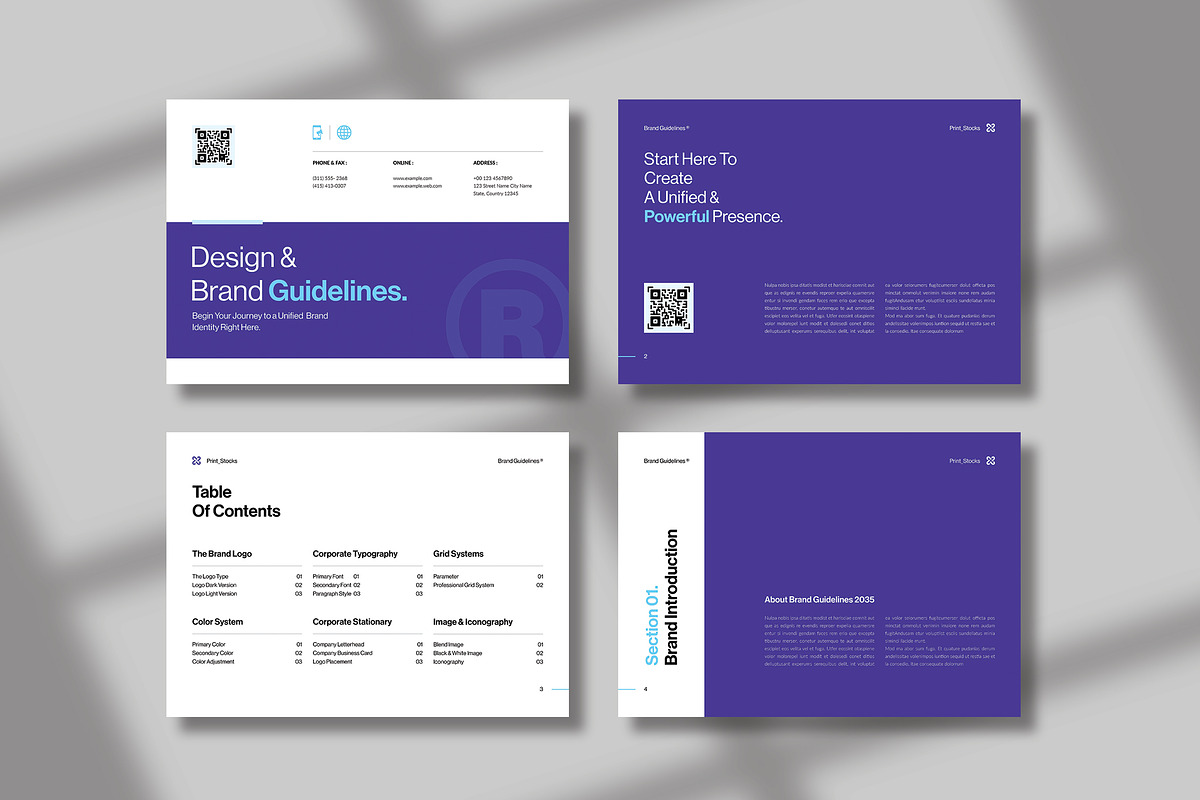 Brand Guideline Template, a Brochure Template by Spark_Creative (Photo 3 of 9)