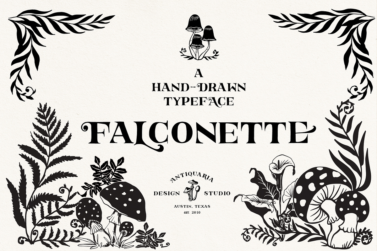 Falconette Font, a Font by Antiquaria (Photo 5 of 7)