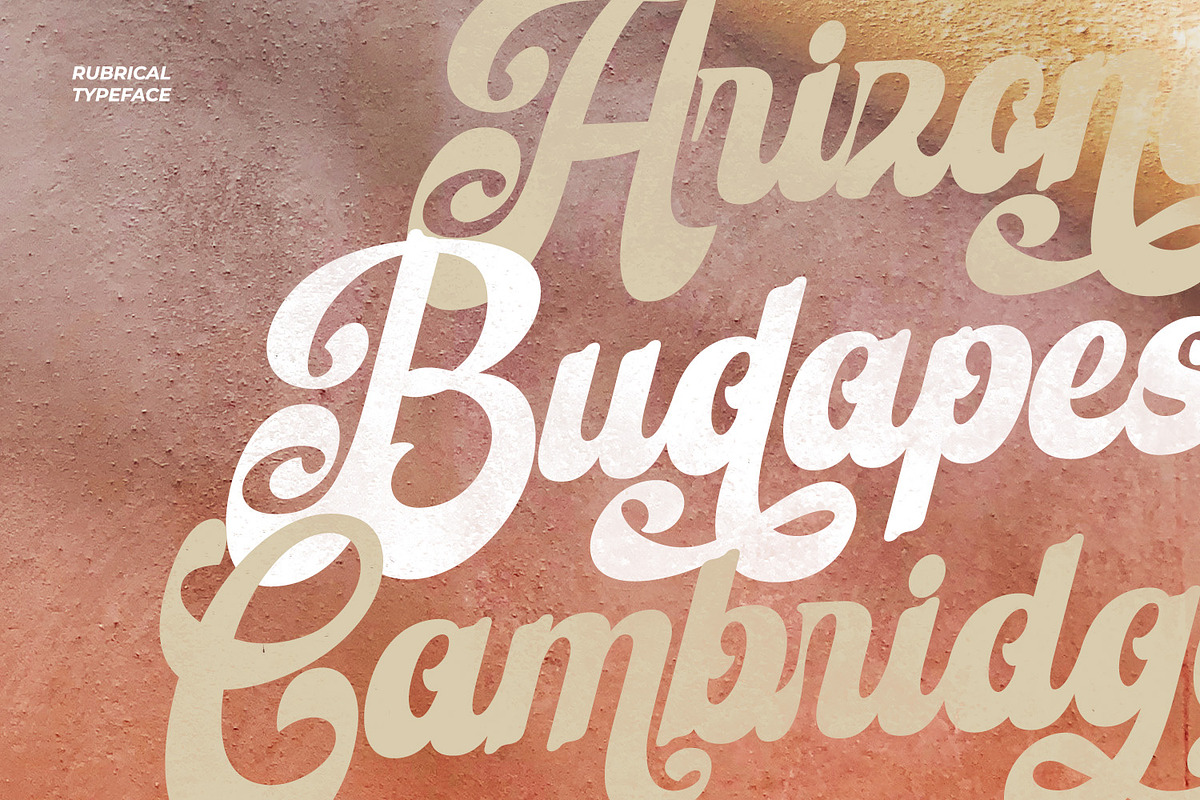 Rubrical, a Script Font by Ditatype (Photo 7 of 11)