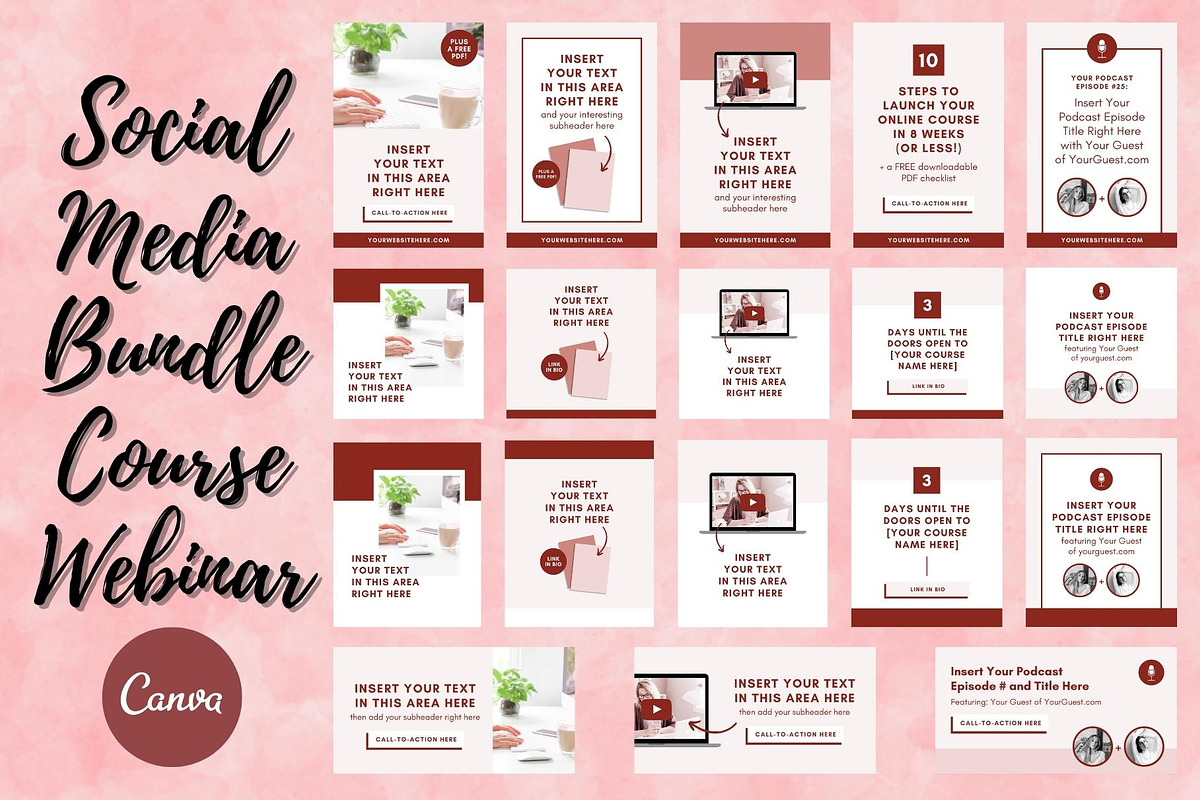 Course Creator Bundle 150+ Templates, a Magazine Template by ...