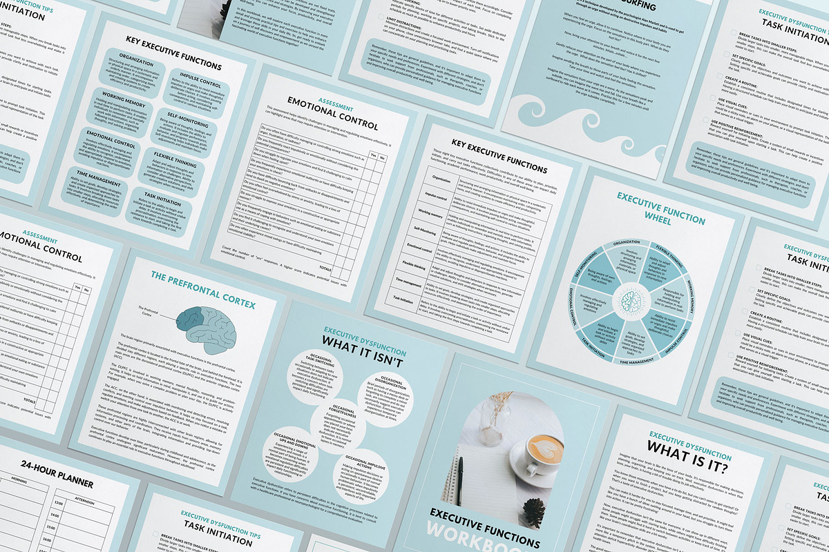 Executive Function Canva Templates, a Templates & Theme by Miri Campbell (Photo 4 of 10)