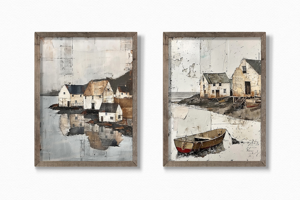 Seaside Villages, a Decorative Illustration by rileyBgraphics (Photo 3 of 7)