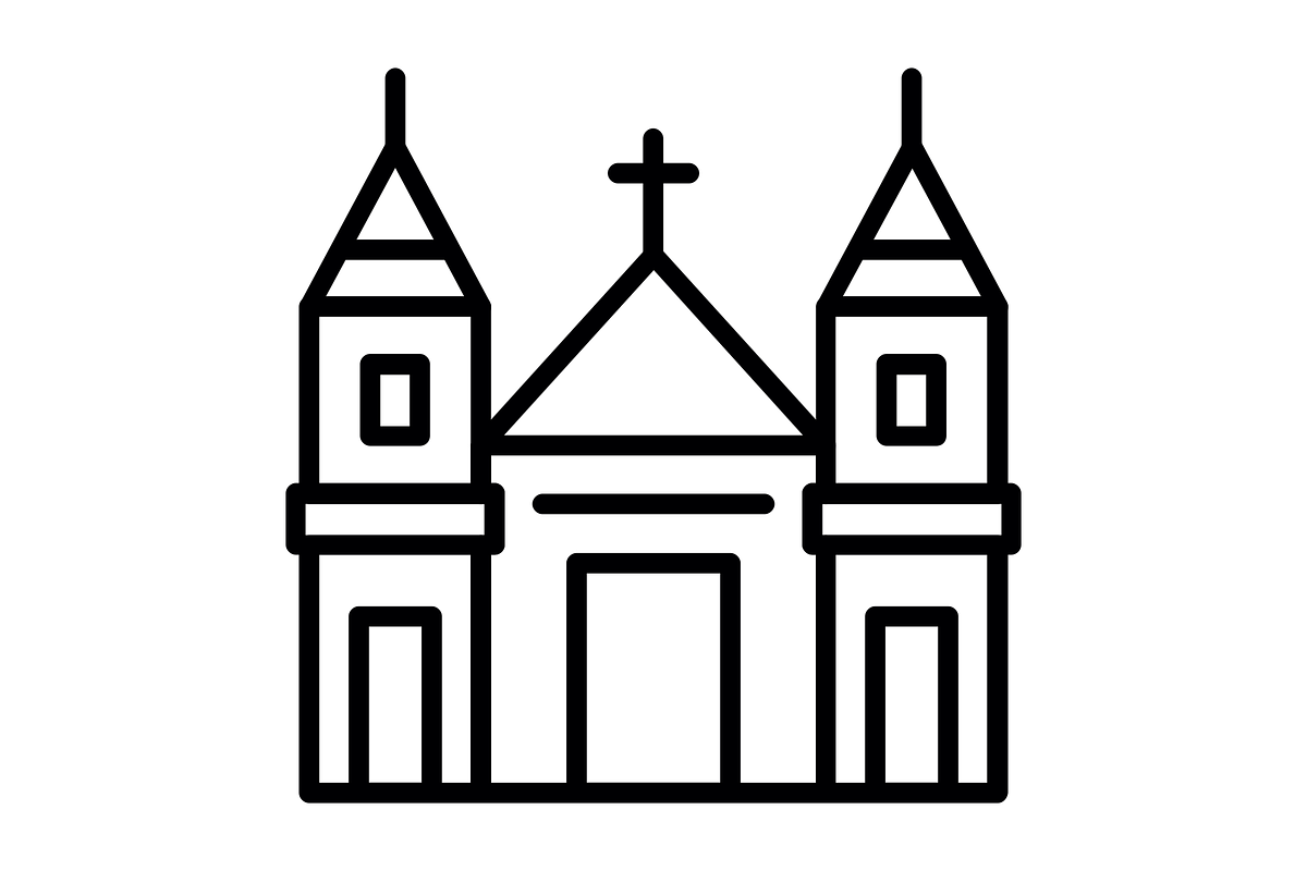 Tyn Church Line Icon, an Icon by Pexelpy (Photo 2 of 2)