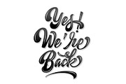 We Are Back lettering, an Object Graphic by GarryKillian (Thumbnail 6 of 9)