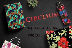 CIRCLIUM seamless modern patterns