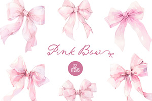 Pink Bow Coquette, an Illustration by heyiamalice