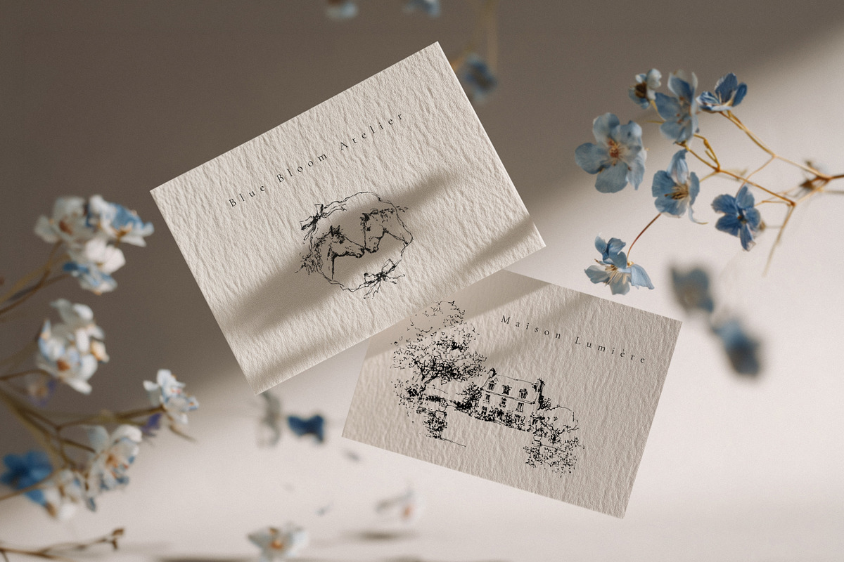 Blue Bloom Paper Mockup Collection, a Product Mockup by NikiArts (Photo 2 of 13)