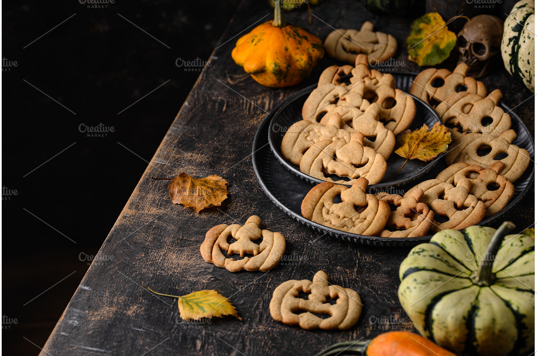 Halloween cookies in shape of jack-o, a Holiday Photo by Yulia Furman