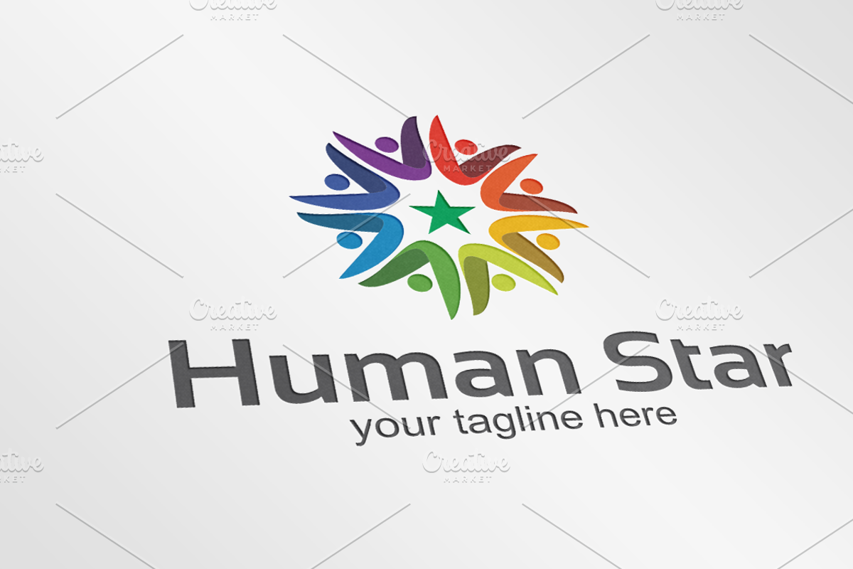 Human Star - Logo, a Branding & Logo Template by Alfam17 (Photo 1 of 3)
