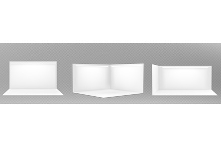 Set of realistic 3D booth mockups, an Illustration by art PVP - market