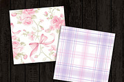 Rose Hydrangea Digital Paper, a Background Graphic by Design Scotch (Thumbnail 8 of 8)