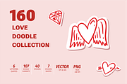 Love Doodles & Valentine Stickers, a Seasonal Illustration by Oktyabr (Thumbnail 10 of 10)