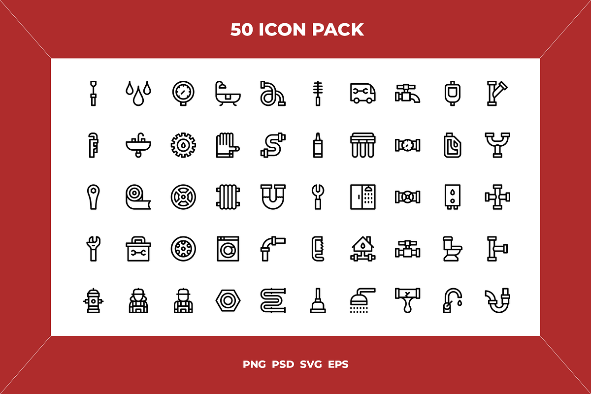 50 Plumber icons, an Icon by Wencory (Photo 1 of 2)