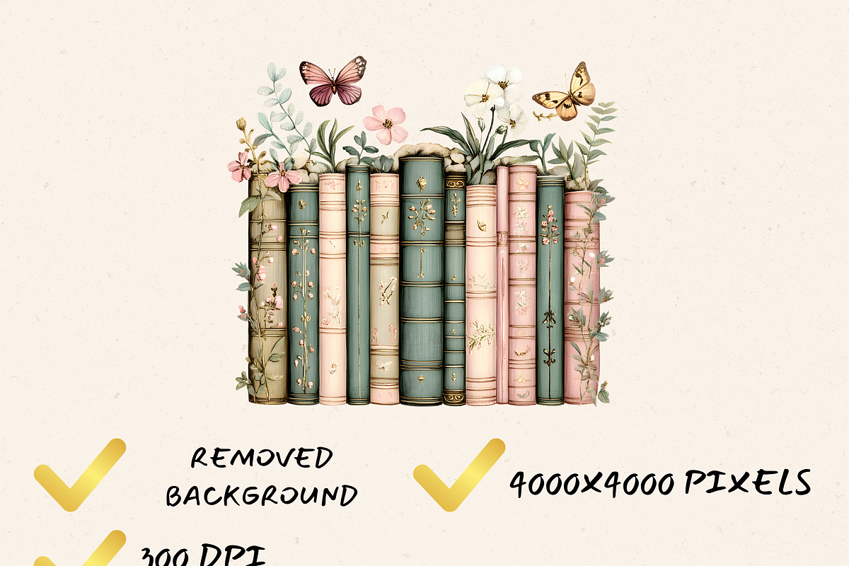 REGENCY BOOK BORDERS CLIPART, a Decorative Illustration by Daring Digies (Photo 6 of 9)