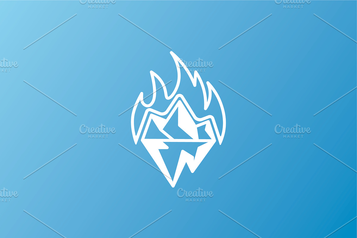 Ice & Fire Simple Logo For Business, a Branding & Logo Template by Logo Loom (Photo 4 of 4)