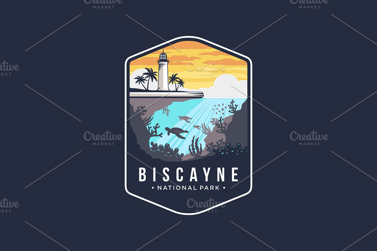 Biscayne National Park Emblem Logo, a Branding & Logo Template by swarnstudio