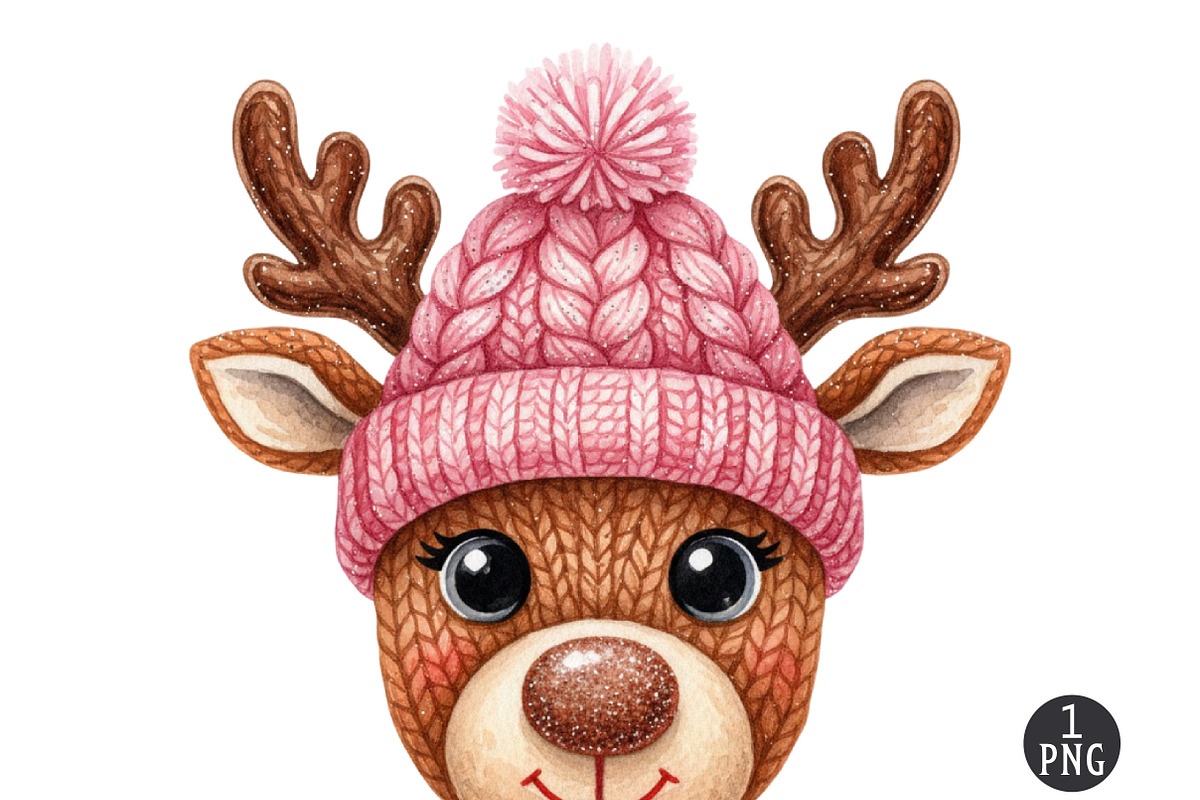 Crochet Faux Yarn Christmas Reindeer, an Illustration by Dream Creation (Photo 1 of 5)
