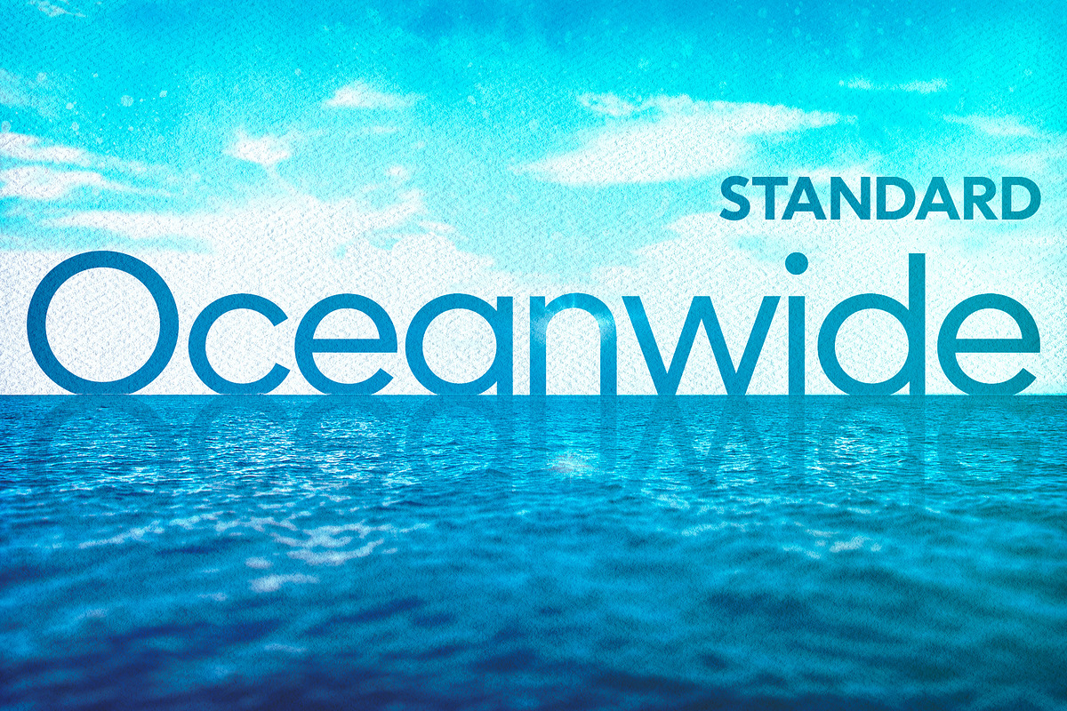 Oceanwide Standard: 6 Fonts Package, a Sans Serif Font by California Type Foundry (Photo 1 of 8)
