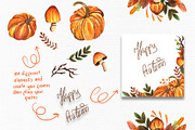 Watercolor Autumn Collection, an Illustration by TanataDesign (Thumbnail 6 of 7)