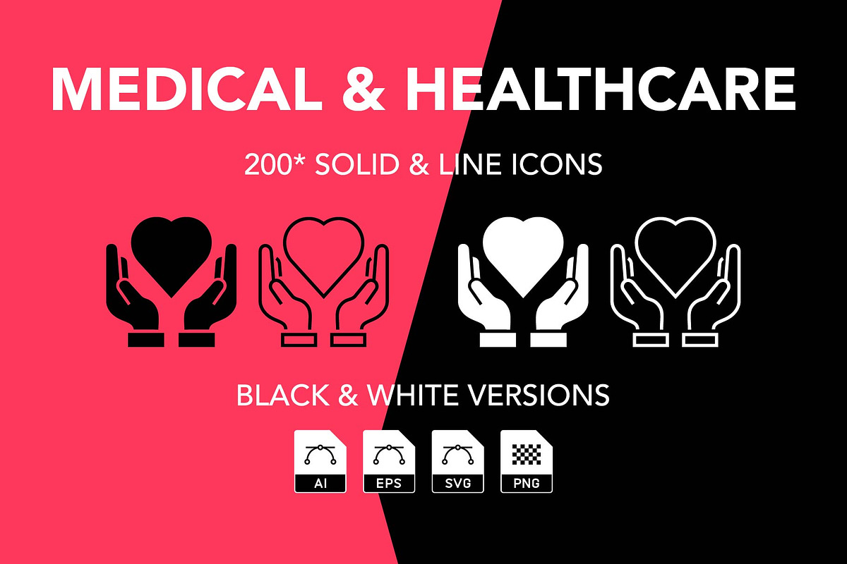 200 Medical and Healthcare Icons, an Icon by Genestro Shop (Photo 1 of 5)