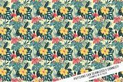 Retro Hawaiian Print Digital Paper, a Pattern Graphic by Chromolume Studio (Thumbnail 16 of 28)