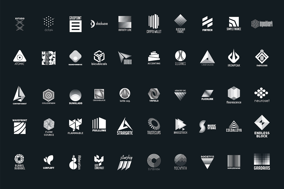 50 abstract logo, a Branding & Logo Template by airunreal (Photo 2 of 7)