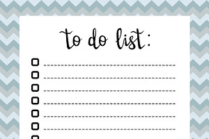 Hand Writing To Do List