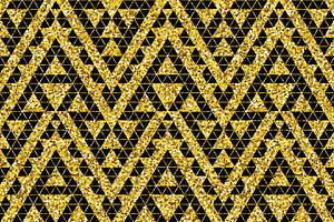 22 Tribal Glitter Golden Patterns