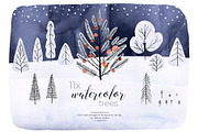 A Walk in the Mountains Watercolors, a Decorative Illustration by Bibela (Thumbnail 6 of 14)