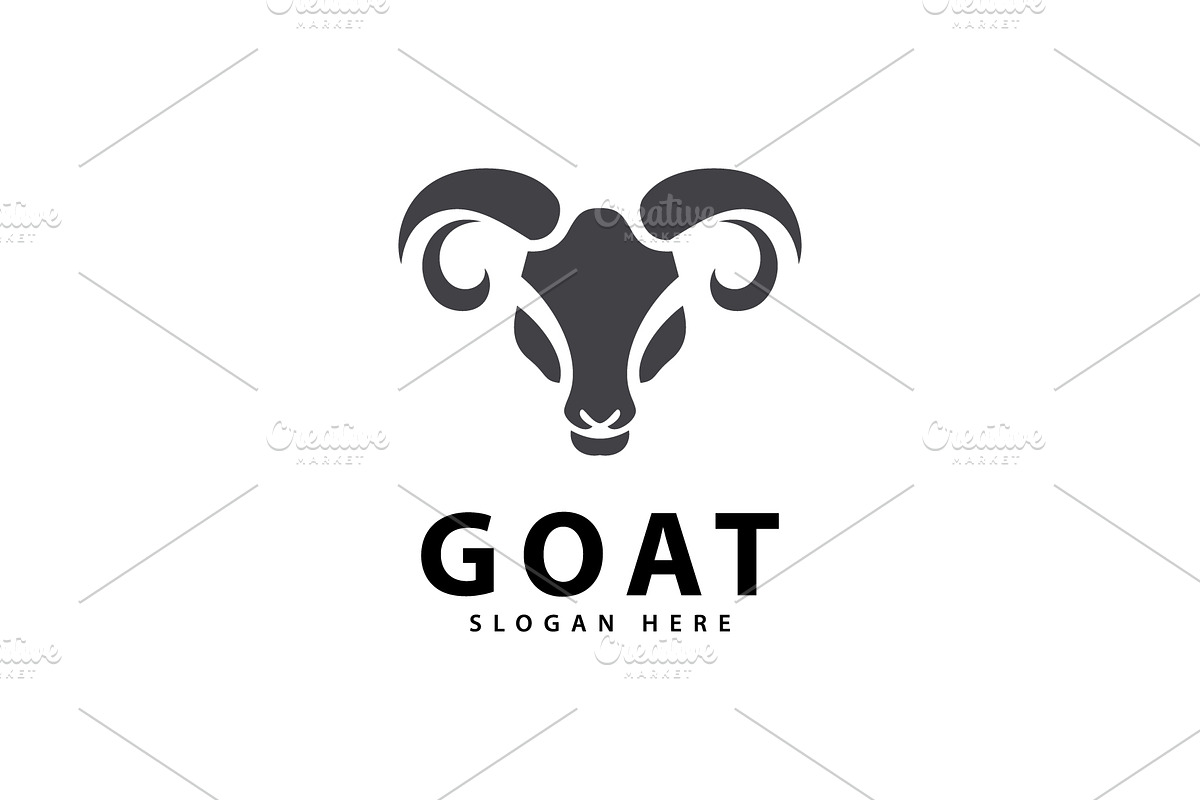 Goat Logo and symbol vector icon, a Graphic by T.Vooka (Photo 3 of 3)