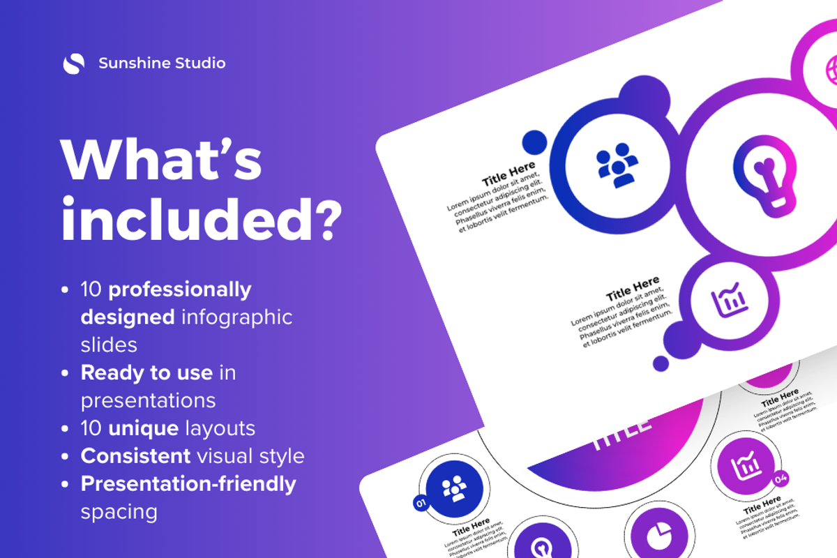 10 Premium Infographic Illustration, a Design Template by Suntype | Sunshine Std (Photo 2 of 7)