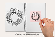 50 Christmas Wreath Procreate Stamps, a Brush Add-On by Procreate Sale (Thumbnail 2 of 5)