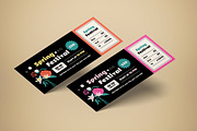 Ticket Spring Festival, a Card Template by graphicook (Thumbnail 1 of 3)