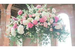 Elegant floral arrangement with pink, a Nature Photo by Lermont51