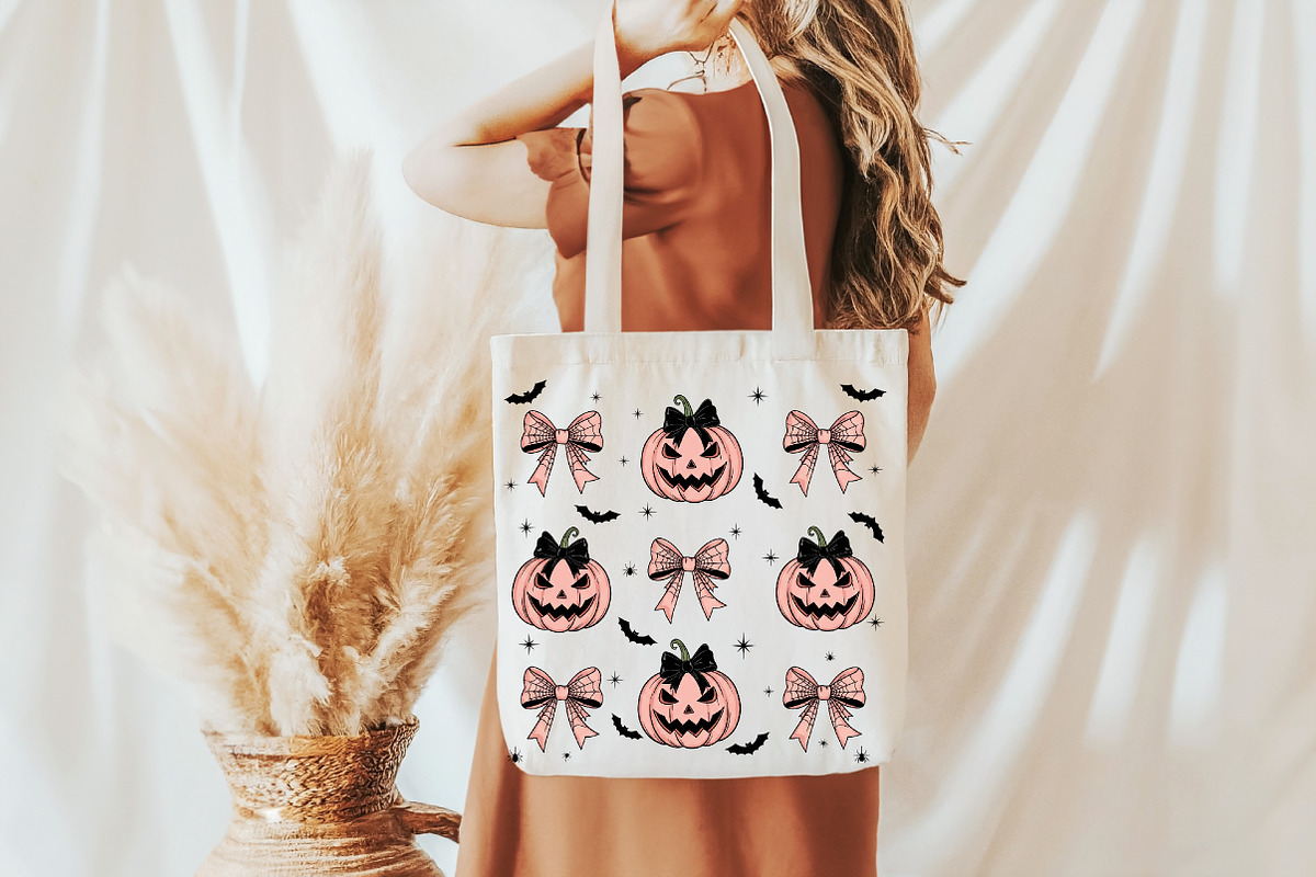 Halloween Pumpkin PNG, Coquette Bow, an Illustration by Libby Wishes (Photo 6 of 6)