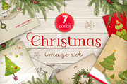 Christmas card( image set), a Decorative Illustration by SoNice (Thumbnail 1 of 3)