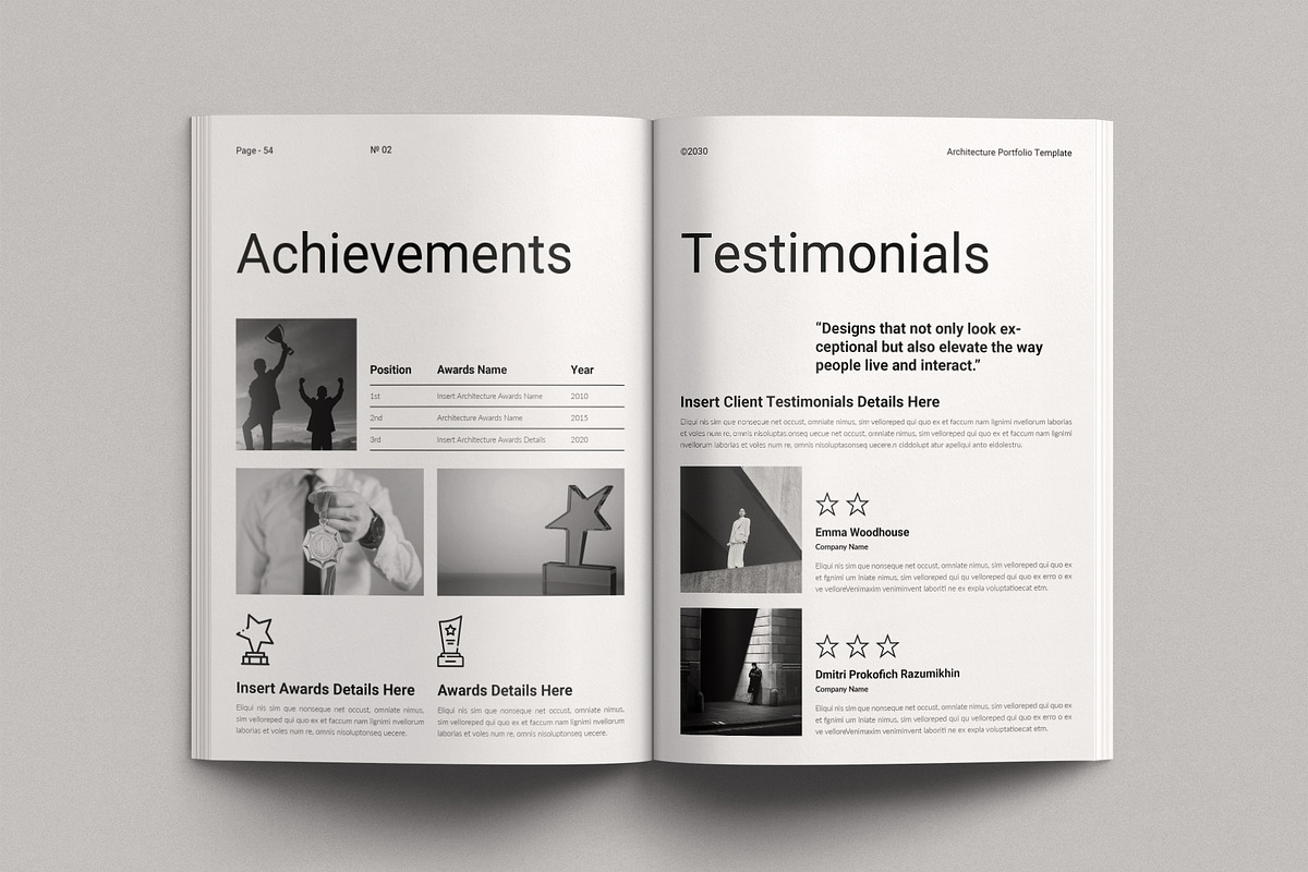 Architecture Portfolio Template, a Brochure Template by DesignCrest (Photo 12 of 18)