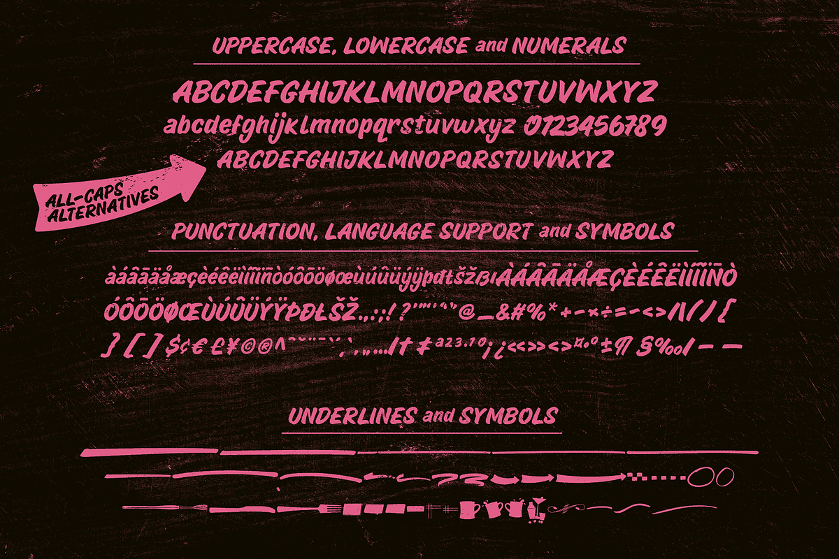 Captain Casual - A Sign Painter Font, a Font by Wingsart Studio (Photo 3 of 15)