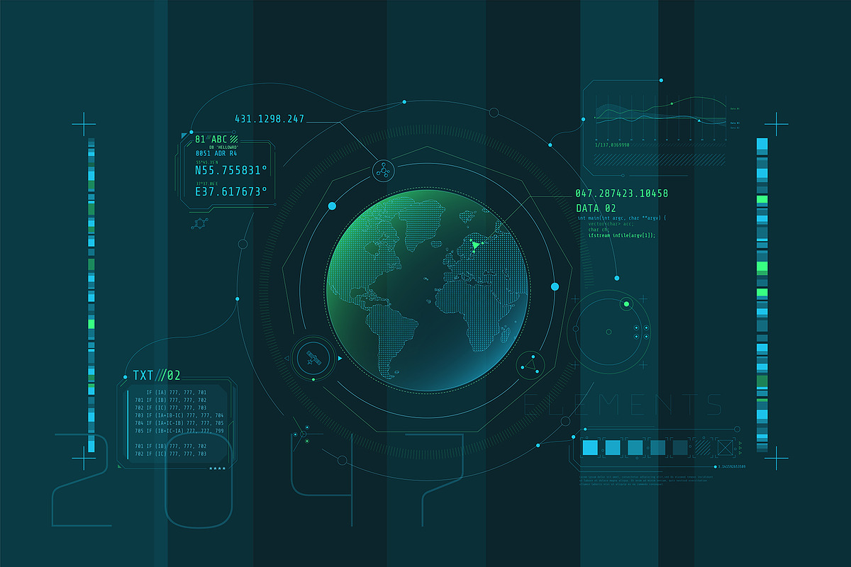 HUD Pro Infographic Elements, an Object Graphic by ConceptCafe (Photo 12 of 30)