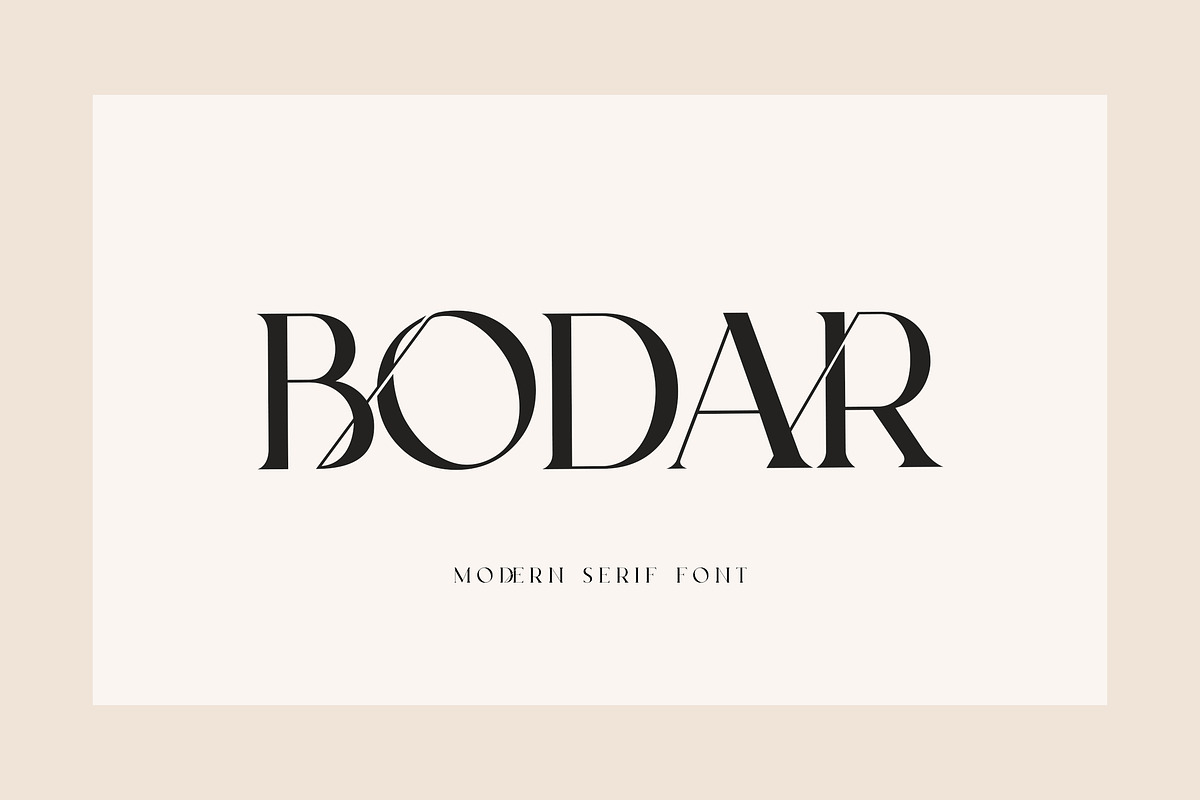 Bodar Serif Display Font, a Serif Font by UICreative (Photo 1 of 5)