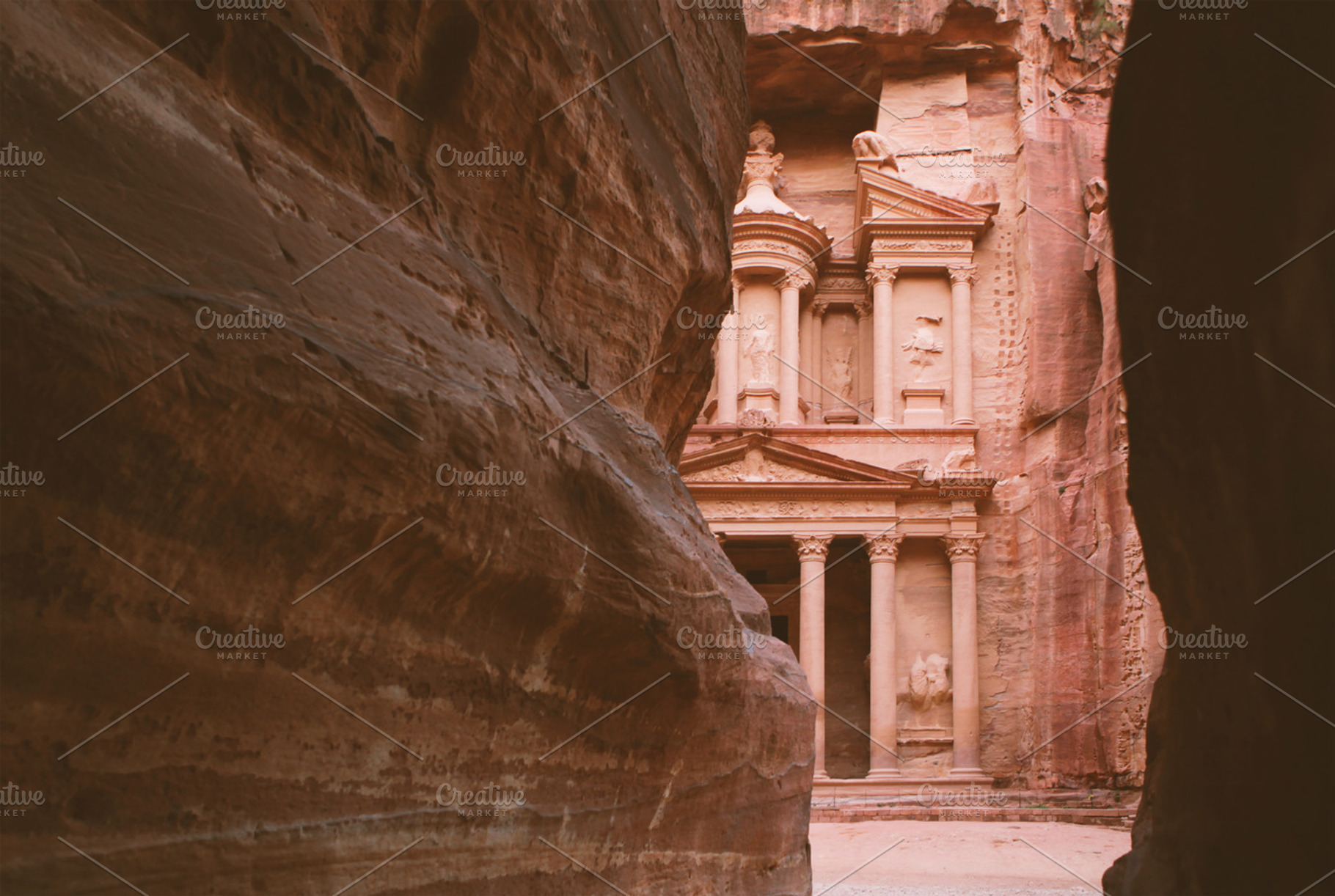 Petra containing jordan, petra, and temple, an Architecture Photo by Anton_Sokolov