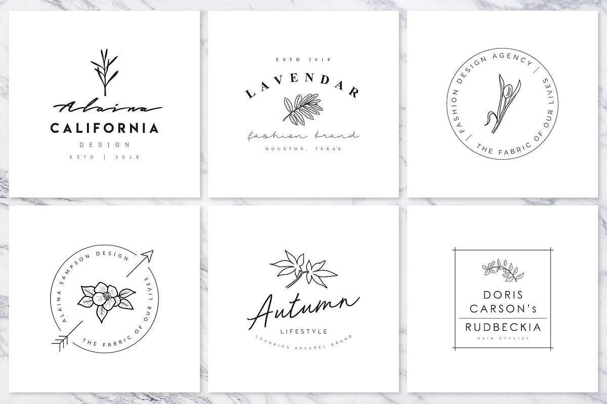 Feminine Branding Premade Logos V01, a Branding & Logo Template by XpertgraphicD (Photo 6 of 13)