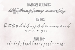 Forsythia Garden Signature Typeface