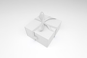 Gift Box With Ribbon Mockup, a Packaging Mockup by Qaleb Studio (Thumbnail 3 of 3)