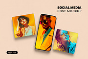 Social Media Post Mockup, a Social Media Template by studiogstock (Thumbnail 1 of 2)