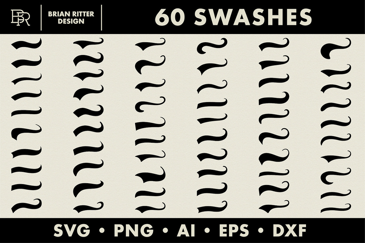 60 Swashes, an Object Graphic by Brian Ritter Design (Photo 1 of 2)